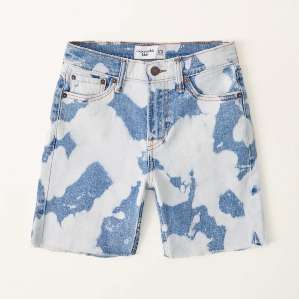ABERCROMBIE KIDS Bleach-dye Denim‎ Shorts
